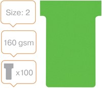 Fiche-T planning Nobo n°2 48mm vert 100 pièces 100 Stuk-5