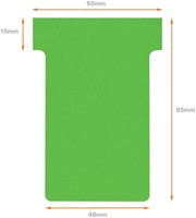 Fiche-T planning Nobo n°2 48mm vert 100 pièces 100 Stuk-6