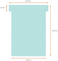 Fiche-T planning Nobo n°3 80mm bleu 100 pièces 100 Stuk-6