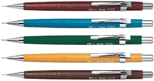 Vulpotlood Pentel P205 HB 0.5mm groen 1 Stuk-1