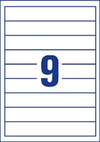Etiquette dorsale Avery Small 30x190mm blanc 25 feuilles 25 Vel-2