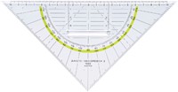 Geodriehoek Aristo 1555/2 225mm met greep 1 Stuk