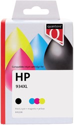 Cartouche d'encre Quantore alternative pour HP 934XL 935XL X4E14AE noir 3 couleurs 4 Stuk