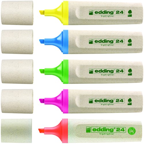 Markeerstift edding 24 Eco 2-5mm geel 1 Stuk-2