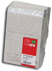 Bloc de caisse Expres SI-40295 avec carbone 100x158mm 50x2 feuilles gris 1 Stuk