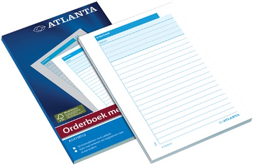 Carnet de commandes Djois Atlanta 185x110mm 50x2 feuilles carbone blanc 1 Stuk