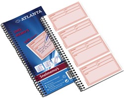 Carnet mémos rapides Djois Atlanta 74x125mm 160x 2 feuilles blanc 1 Stuk