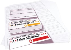 Bande de cavalier pour dossier suspendu Djois Alzicht AG51102 imprimable 20 feuilles 20 Vel