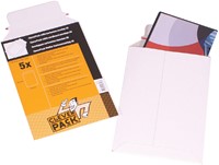 Envelop CleverPack karton A4 240x315 5st wit 5 Stuk-3