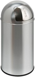 Poubelle Pushcan  avec clapet push 40L inox mat 1 Stuk