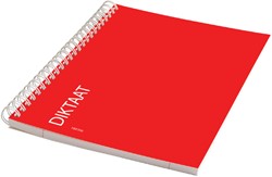 Cahier Qbasic Dictaat A5 spirale ligné 160 pages 70g rouge 1 Stuk