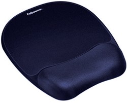 Tapis souris avec repose-poignet Fellowes mousse bleu saphir 1 Stuk