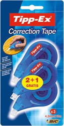 Correcteur Tipp-Ex Side 4.2mmx12m blister 2+1 gratuit 3 Stuk