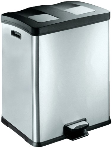 Poubelle à pédale EKO Rejoice 2x30 Inox mat 1 Stuk