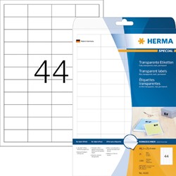 Etiket HERMA 4680 48.3x25.4mm transp 1100st 25 Vel