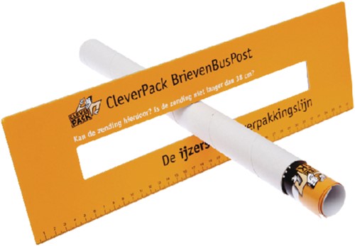 Verzendkoker CleverPack A3 met doppen 5st wit 5 Stuk-3