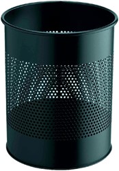 Corbeille à papier Durable 3310-01 15L 165mm perforations noir 1 Stuk