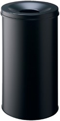 Corbeille à papier Durable 3307-01 anti-feu ronde 60L noir 1 Stuk