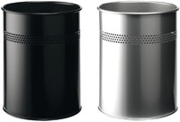 Corbeille à papier Durable 3300-23 15L 30mm perforations argent 1 Stuk-2
