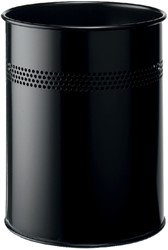 Corbeille à papier Durable 3300-01 15L 30mm perforations noir 1 Stuk