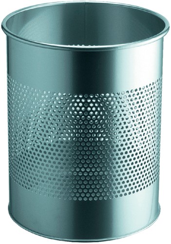 Corbeille à papier Durable 3310-23 15L 165mm perforations argent 1 Stuk