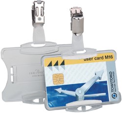Porte-badge Durable 8118 ouvert avec pince 54x85mm 1 Stuk