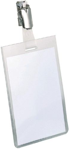 Badge Durable 8002 avec pince portrait fermé 60x90mm 1 Stuk