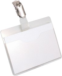 Badge Durable 8106 met clip liggend open 60x90mm 1 Stuk