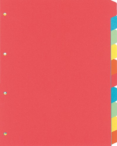 Tabblad Kangaro 4r PE410 10 delig assorti karton 1 Set