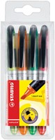 Surligneur STABILO Navigator 545/4 assorti étui 4 pièces 4 Stuk