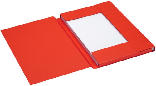 Dossiermap Secolor folio 3kl recy karton 250gr rd 1 Stuk