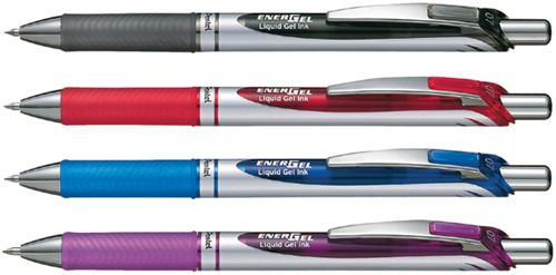 Gelschrijver Pentel BL77 Energel M zwart 1 Stuk-1