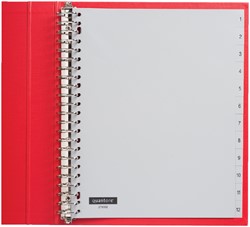 Intercalaire Quantore 23 perforations numéro 1-12 extra large PP gris 1 Set