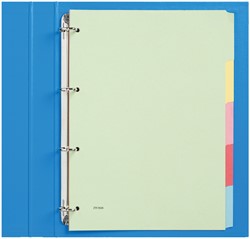 Intercalaire Qbasic 4 perforations 5 onglets carton assorti 1 Set