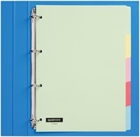 Intercalaire Quantore 4 perforations 5 onglets carton assorti 1 Set