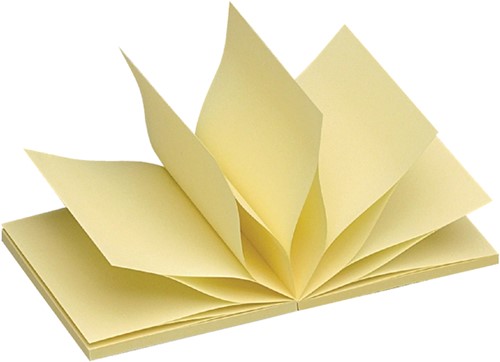 Bloc-mémos Quantore Z-Notes 76x76mm jaune 1 Stuk