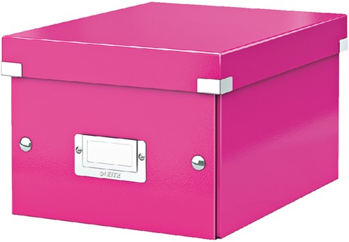 Opbergbox Leitz WOW Click Store 200x148x250mm roze 1 Stuk