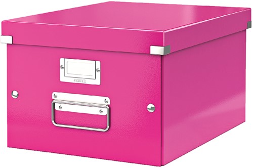 Opbergbox Leitz WOW Click Store 281x200x370mm roze 1 Stuk