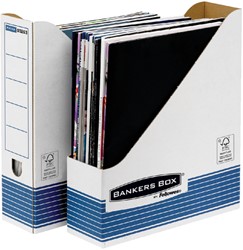 Porte-revues Bankers Box System A4 blanc/bleu 1 Stuk