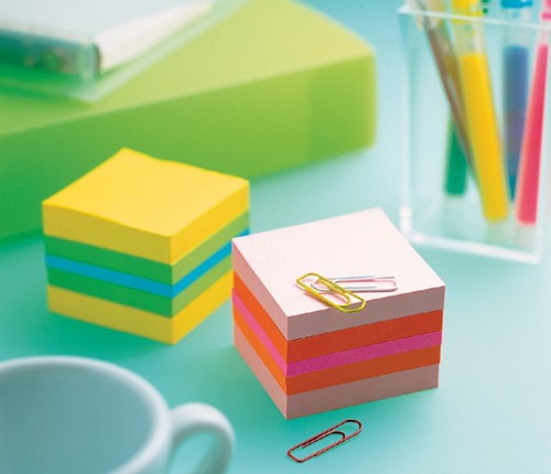 Bloc-mémos  Post-it 2051 51x51mm cube citron 1 Stuk-2