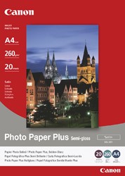 Papier jet d’encre Canon SG-201 A4 260g semi-brillant 20 feuilles 20 Vel