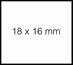 Etiquette prix Sato Duo 16 16x18mm blanc permanent 1500 pièces 1500 Stuk