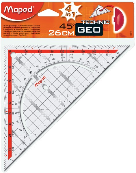 Equerre Géométrique Maped Geometric 26cm 1 Stuk bij Bonnet Office Supplies
