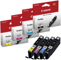 Cartouche d’encre Canon CLI-551 gris 1 Stuk-2