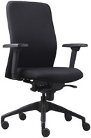 Chaise de bureau Euroseats Vigo noir 1 Stuk
