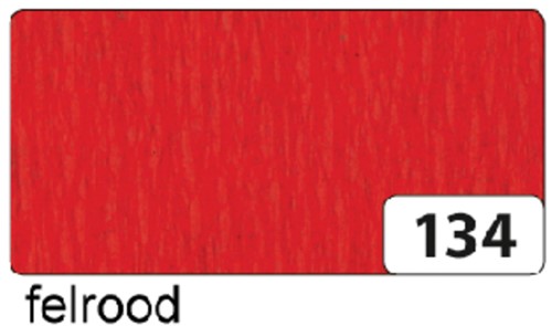 Crêpepapier Folia 250x50cm nr134 felrood 1 Stuk