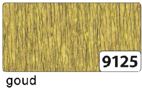 Crêpepapier Folia 250x50cm nr9125 goud 1 Stuk