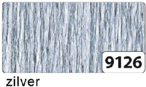 Crêpepapier Folia 250x50cm nr9126 zilver 1 Stuk