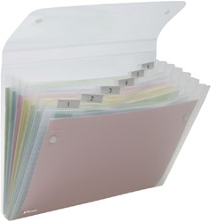 Trieur Rexel Ice 6 compartiments transparent 1 Stuk