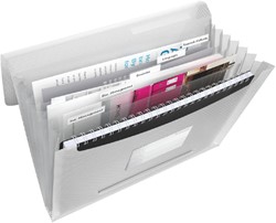 Trieur Esselte Vivida PP 6 compartiments blanc 1 Stuk